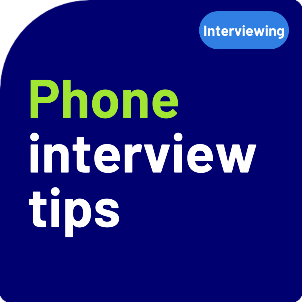 Phone interview tips
